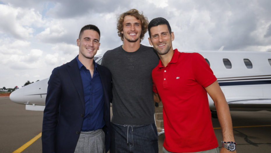 Novak Đoković, Aleksandar Zvever, Dominik Tim