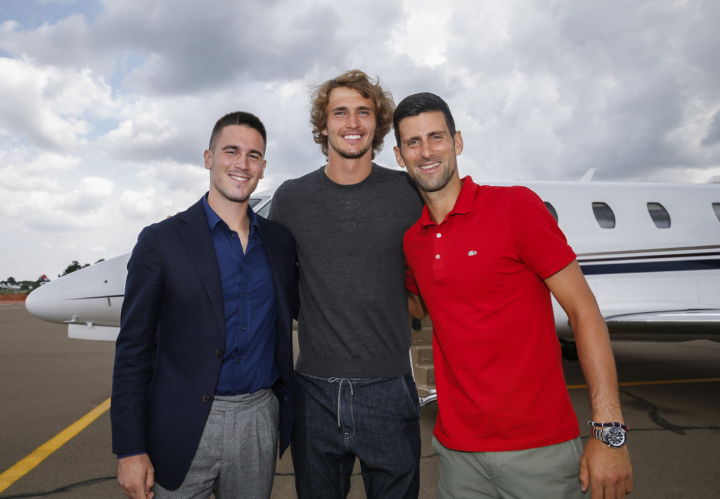 Novak Đoković, Aleksandar Zvever, Dominik Tim