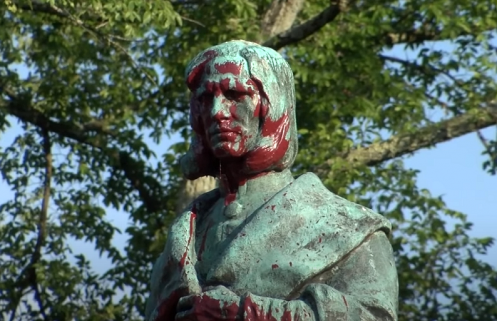 Rušenje statue Kristofera Kolumba