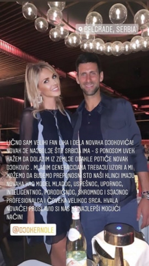 Novak Đoković i Sanja Papić