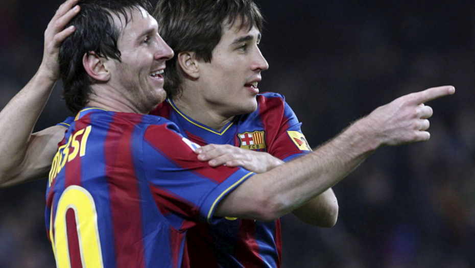 Bojan Krkić i Leo Mesi