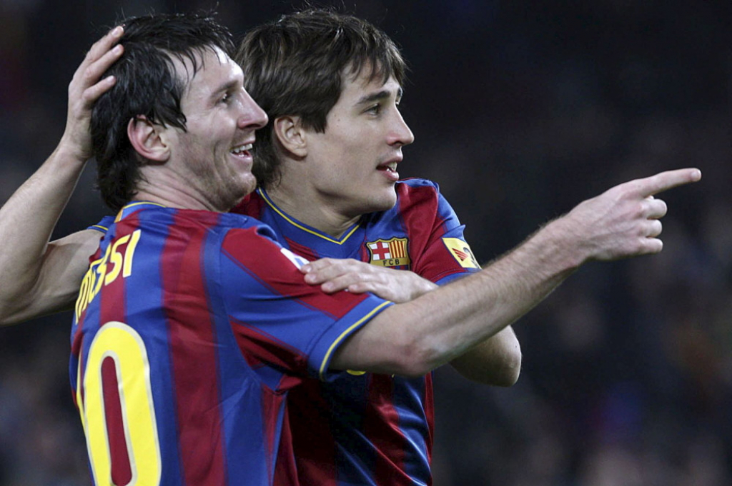 Bojan Krkić i Leo Mesi