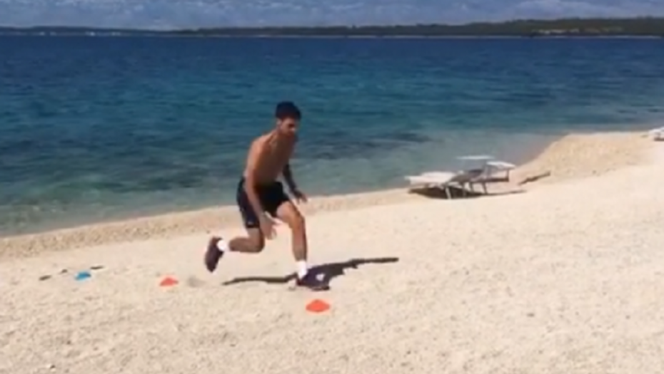 Novak Đoković trening