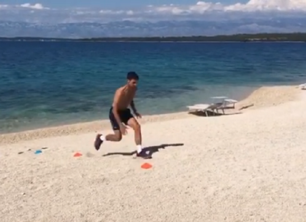 Novak Đoković trening