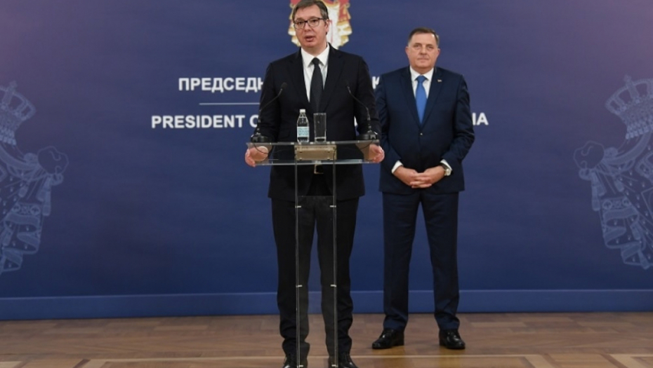Aleksandar Vučić i Milorad Dodik