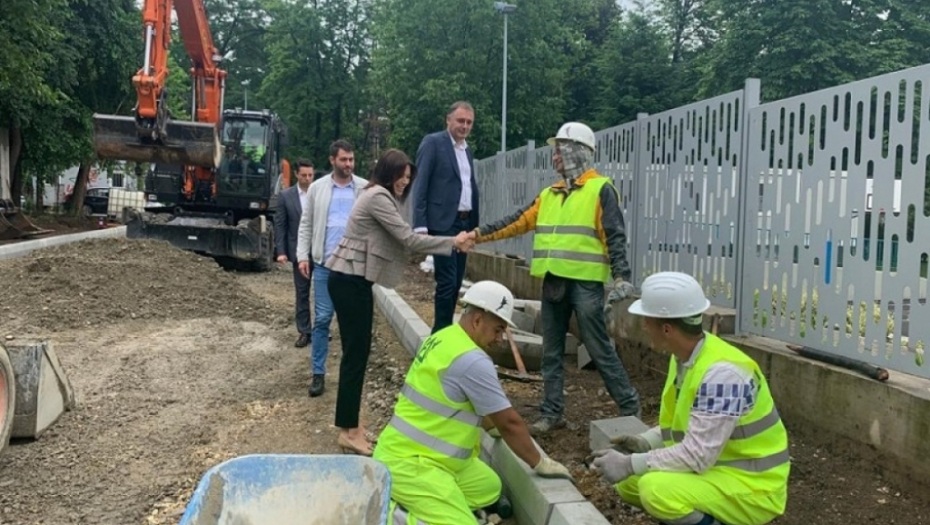 Irena Vujović obišla radove na Savskom vencu