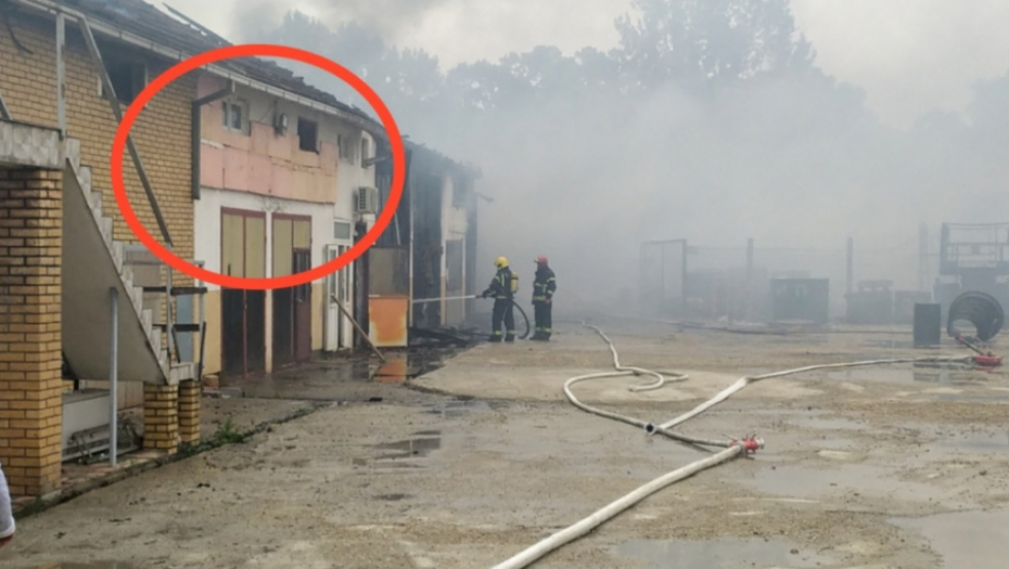 Mesto gde su spavali radnici obezbeđenja