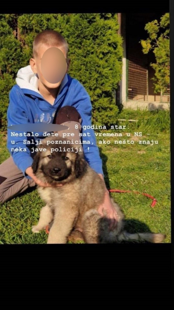 Lažna objava o nestanku deteta