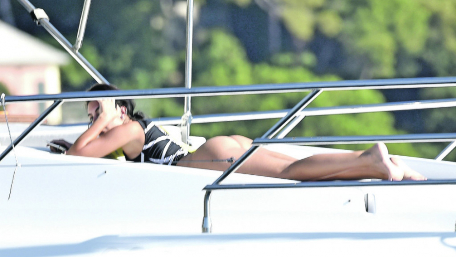 Georgina i Kristijano na jahti