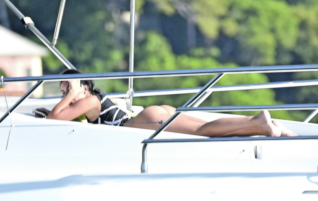 Georgina i Kristijano na jahti