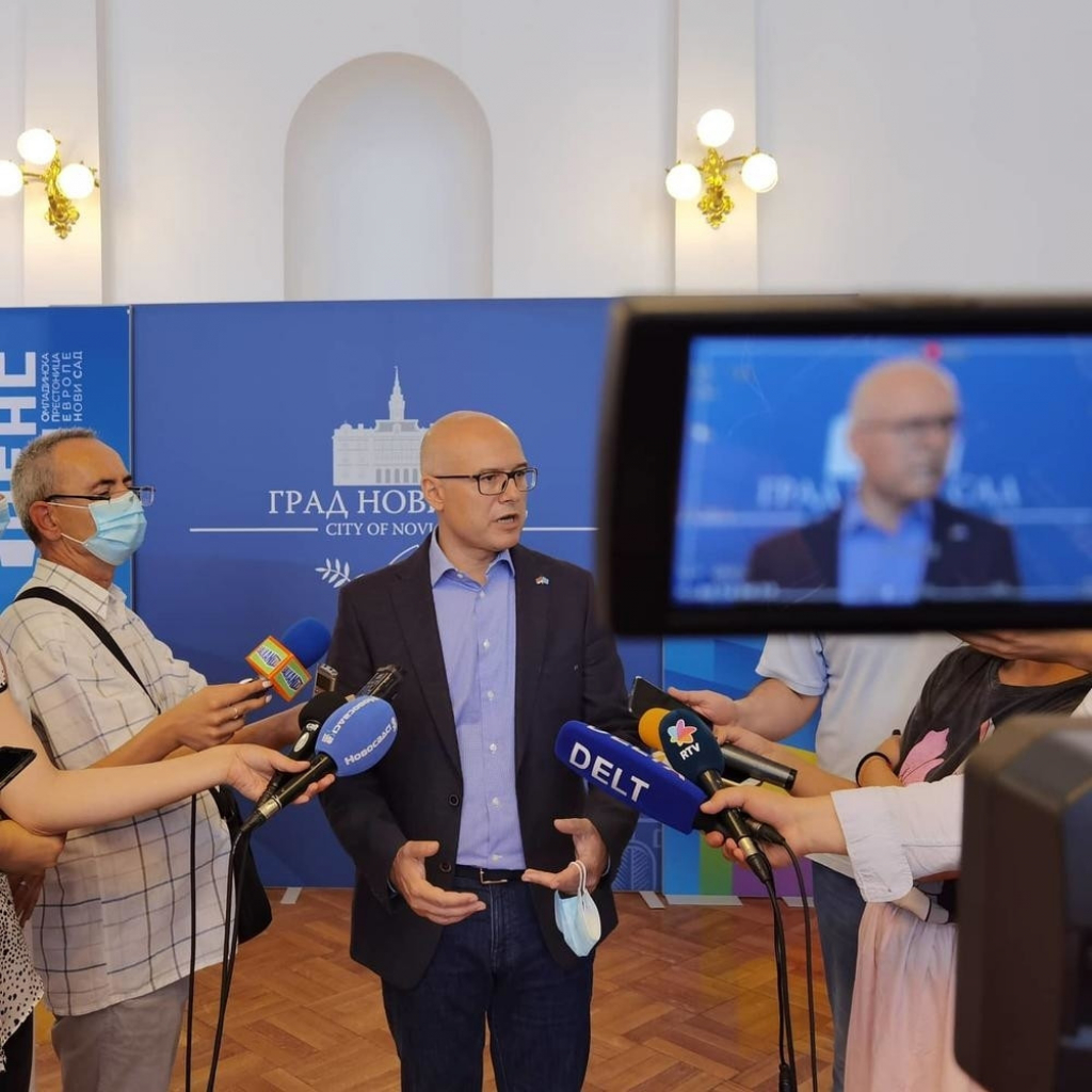 Gradonačelnik Novog Sada Miloš Vučević