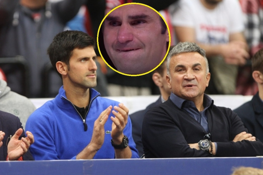 Novak i Srđan Đoković - Federer