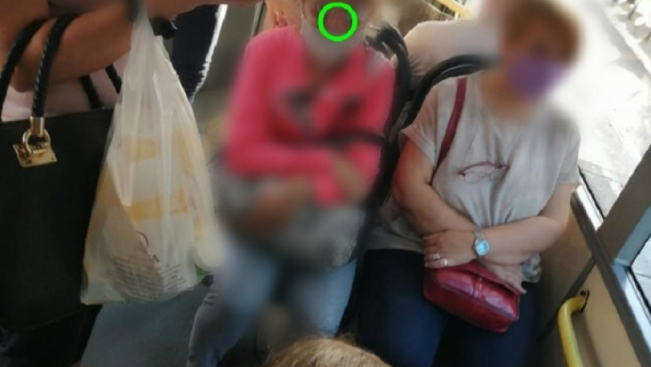 pogrešno nošenje zaštitne maske