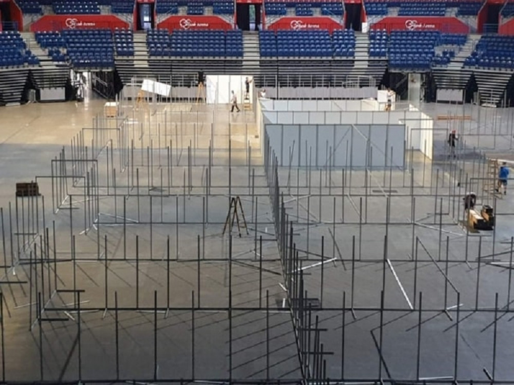 Privremena kovid bolnica u Areni