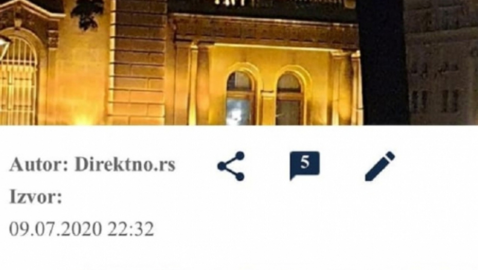 Na terasi zgrade Predsedništva