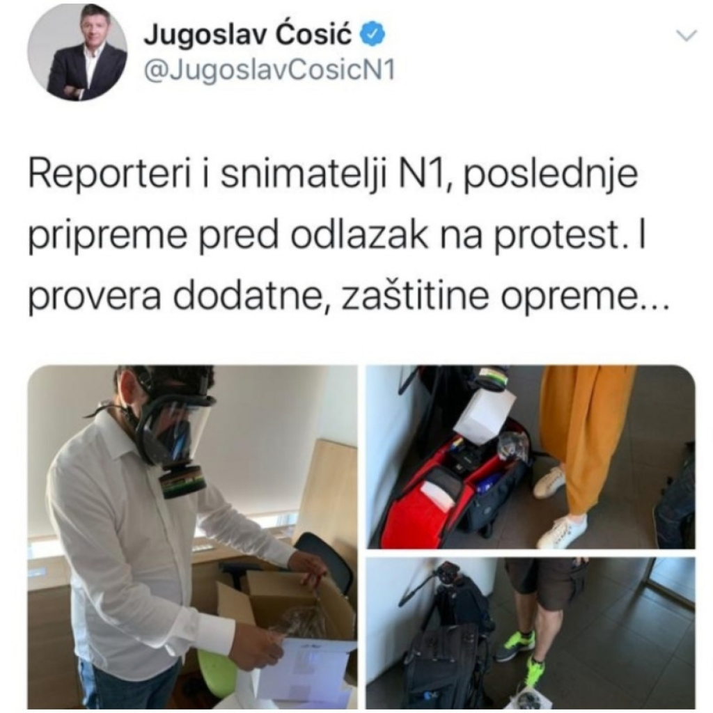 Jugoslav Ćosić, Tvit