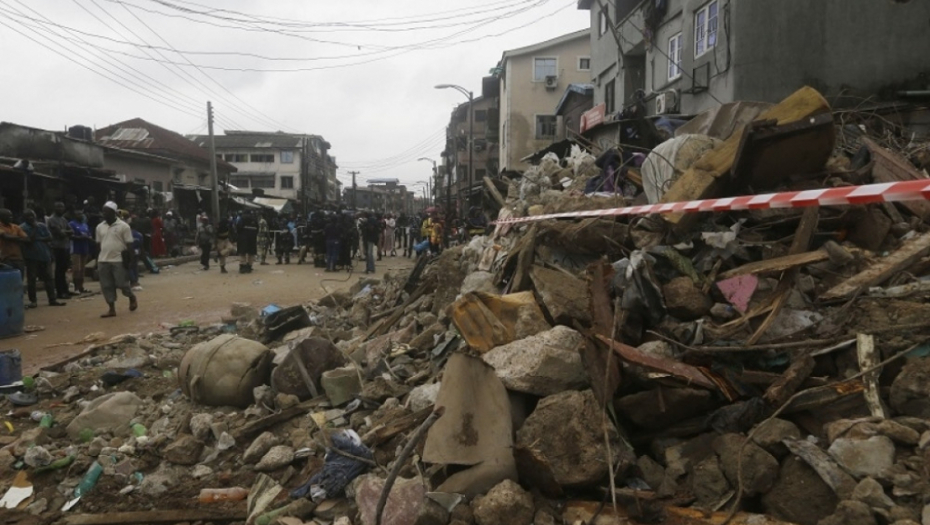 Srušena zgrada u Lagosu