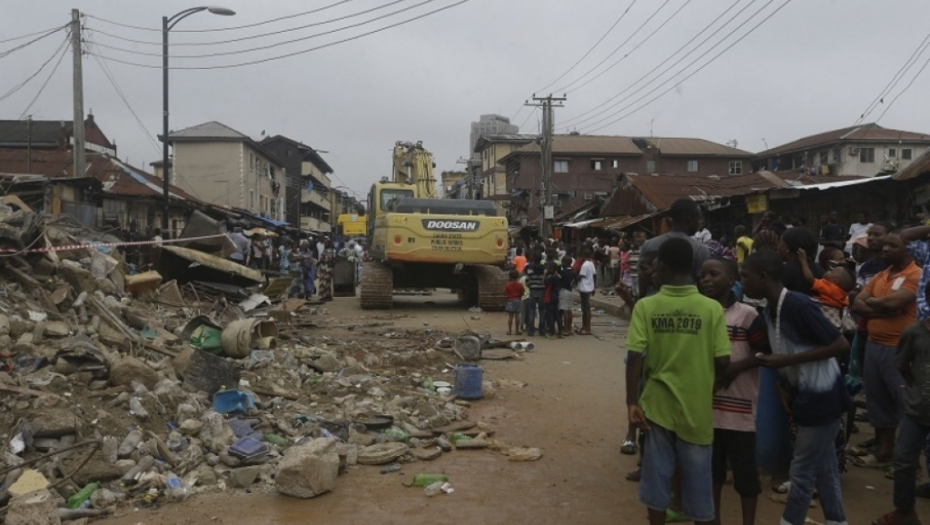 Srušena zgrada u Lagosu