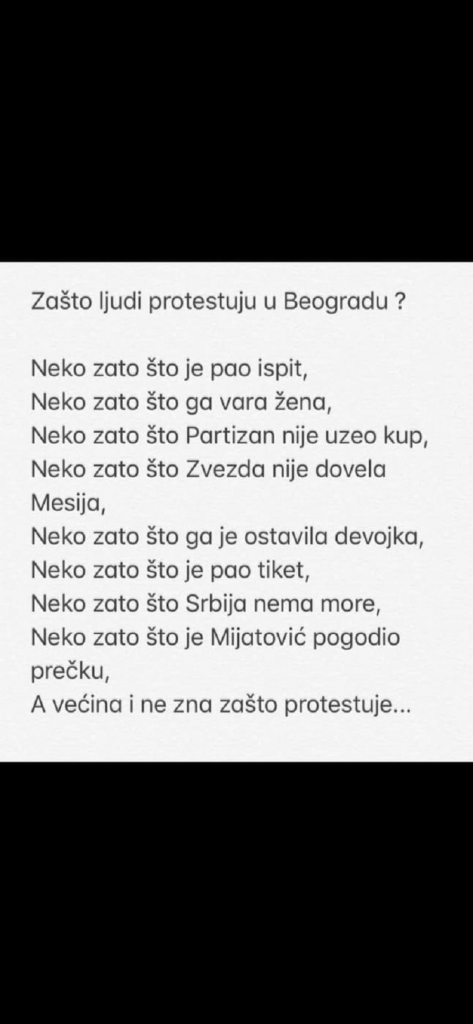 O protestima