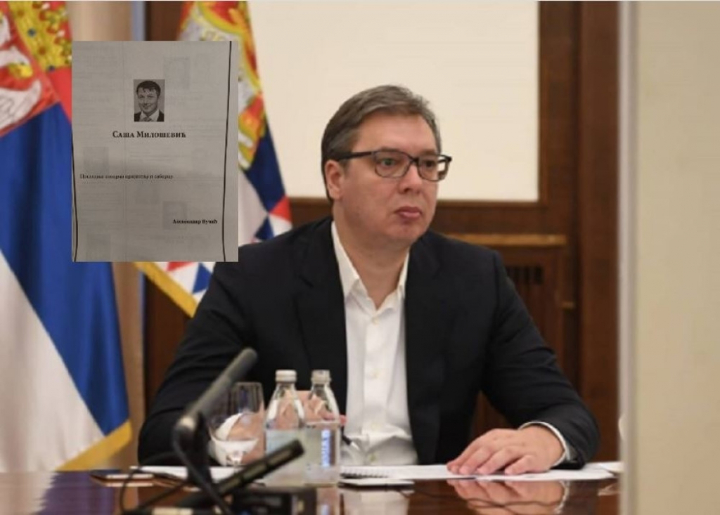 Aleksandar Vučić čitulja Saša Milošević