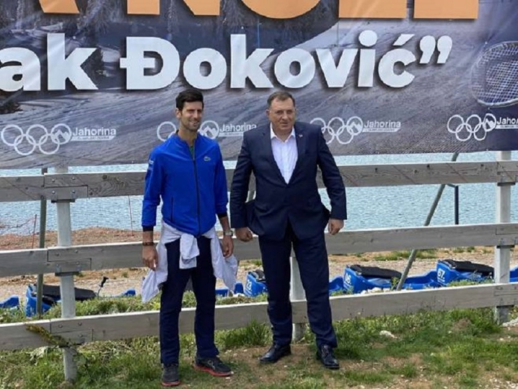 Novak Đoković, Milorad Dodik