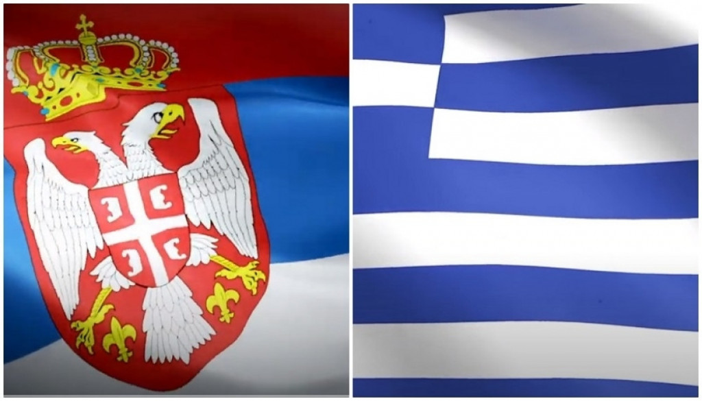Zastave Grčke i Srbije