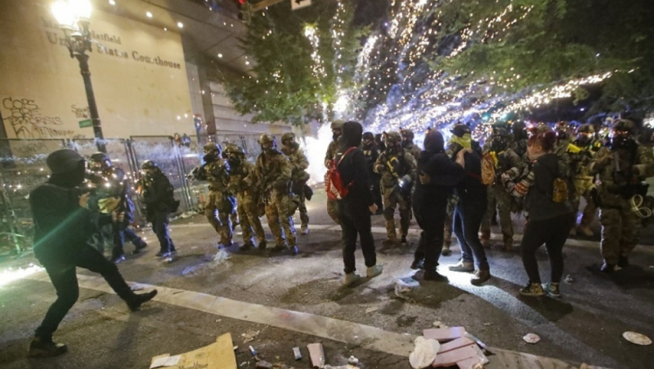 Portland, SAD, Amerika, demonstracije