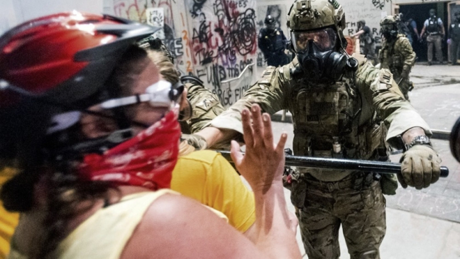 Portland, SAD, Amerika, demonstracije