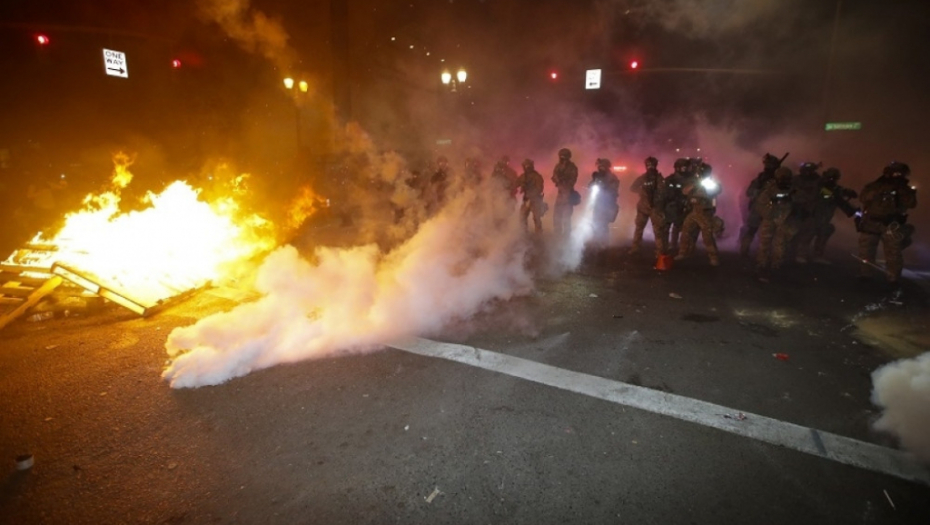 Portland, SAD, Amerika, demonstracije