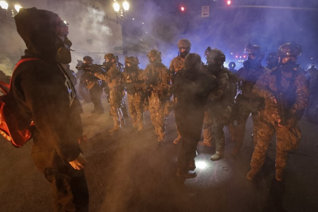 Portland, SAD, Amerika, demonstracije