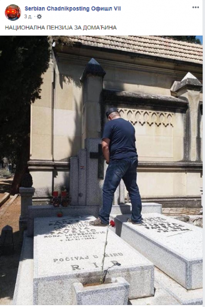 Uriniranje na spomeniku Ante Pavelića