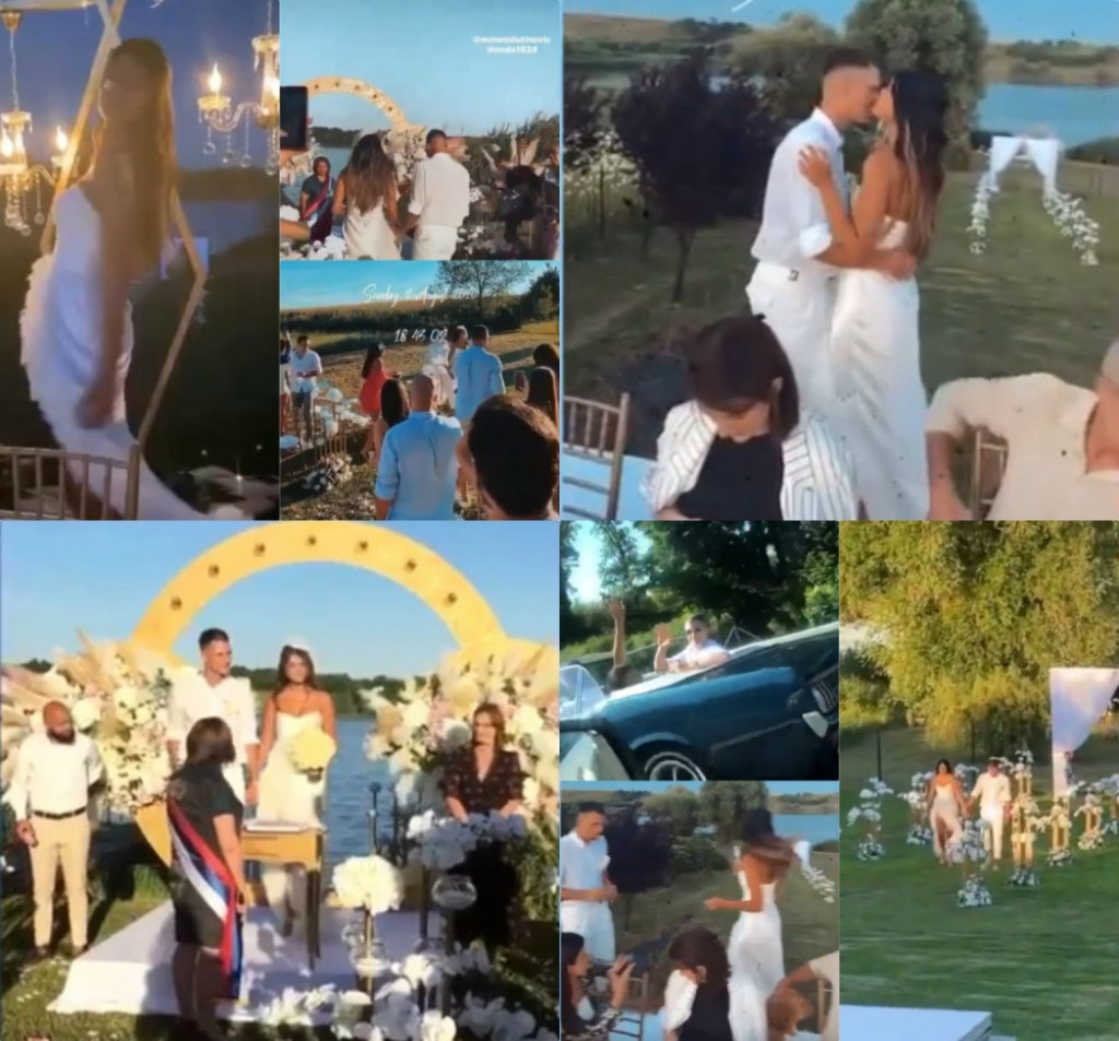 Nemanja Nedović i Mina Milutinović venčanje