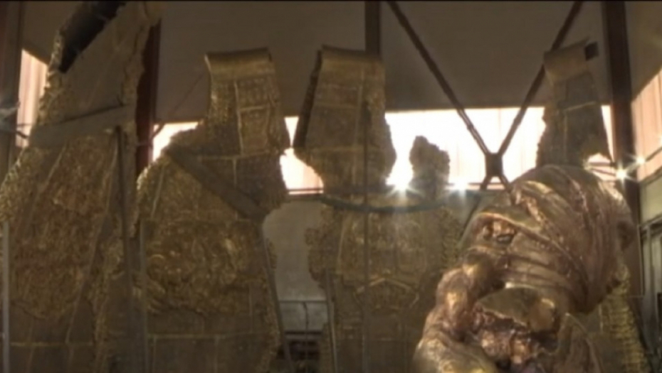 Spomenik Stefanu Nemanji u izradi