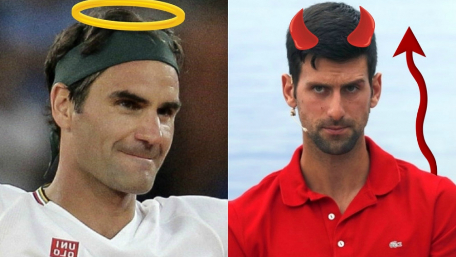 Federer svetac - Novak đavo