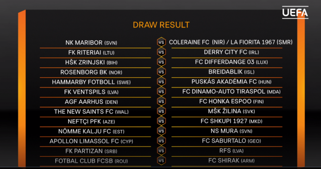 Žreb za Ligu Evrope