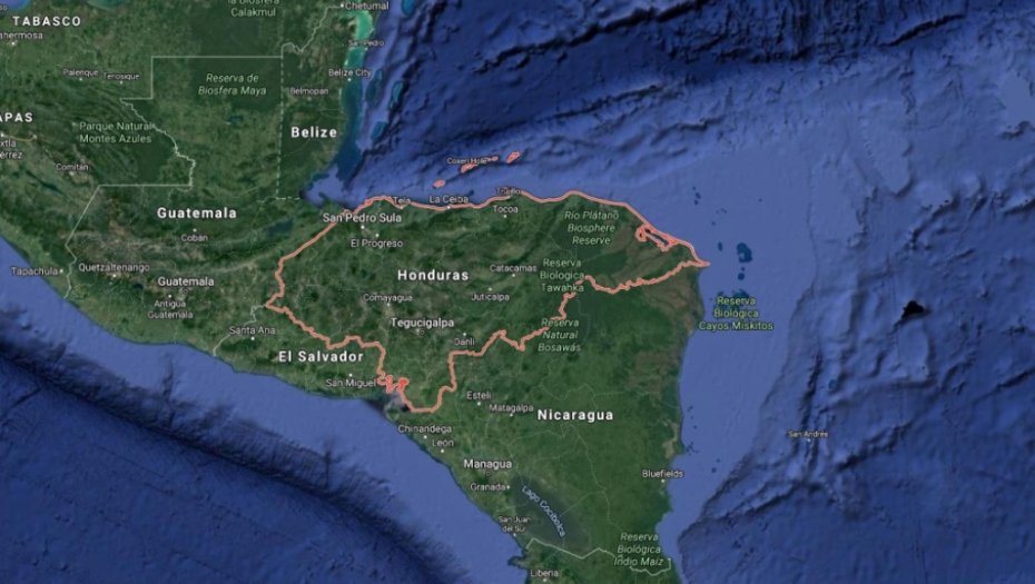 Honduras mapa