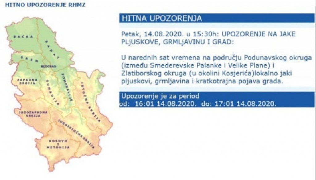 Hitno upozorenje