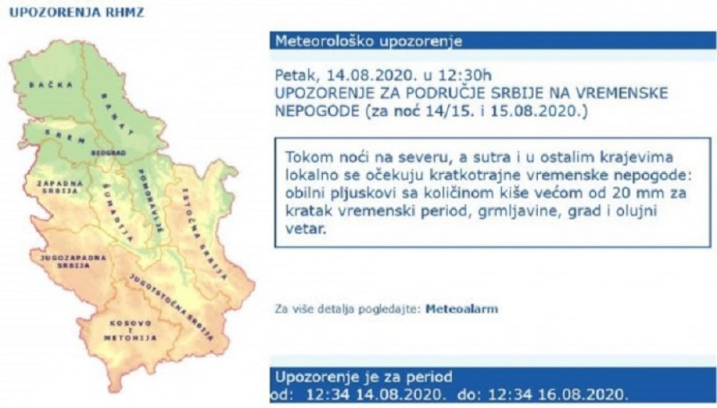 Metrorološko upozorenje