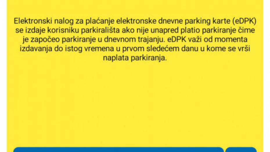 Parkiranje, e parking
