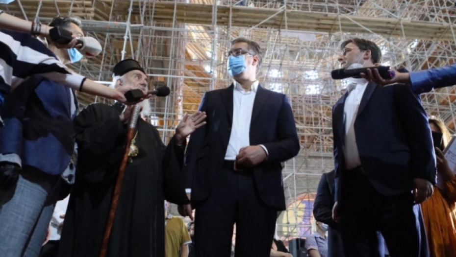 Predsednik Vučić u obilasku Hrama