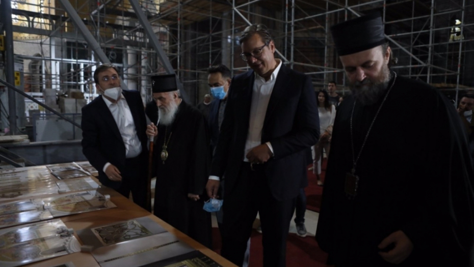 Predsednik Vučić u obilasku Hrama