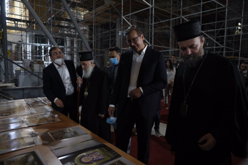 Predsednik Vučić u obilasku Hrama