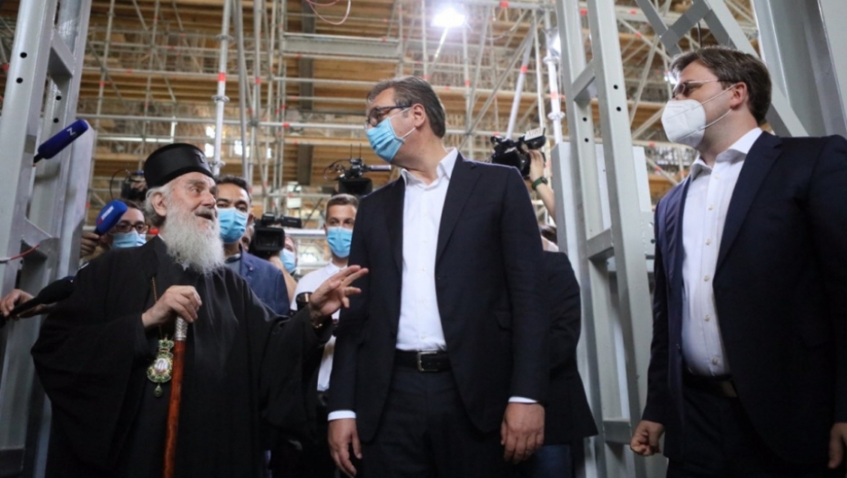 Predsednik Vučić u obilasku Hrama