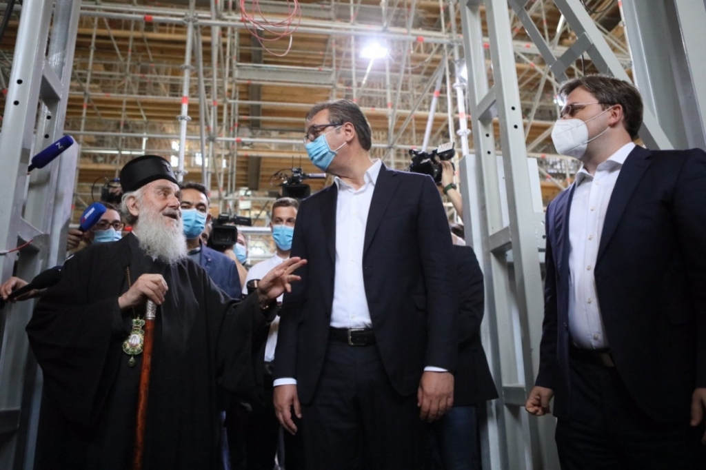 Predsednik Vučić u obilasku Hrama
