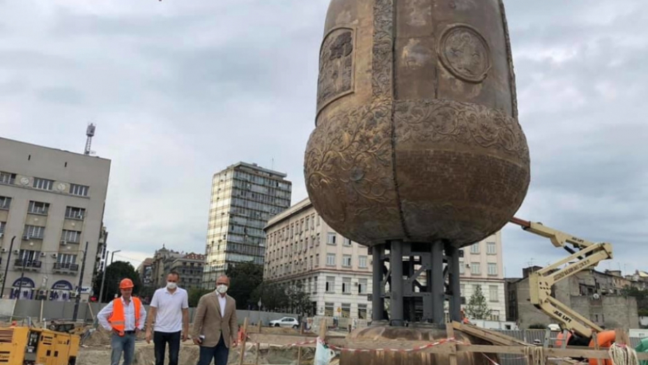 Goran Vesić, spomenik Stefan Nemanja