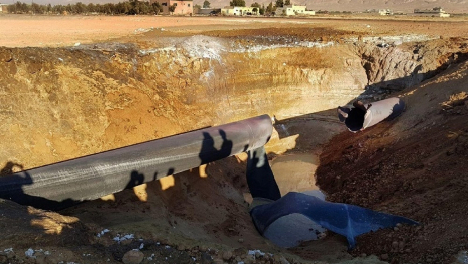 Gasovod, Sirija, eksplozija