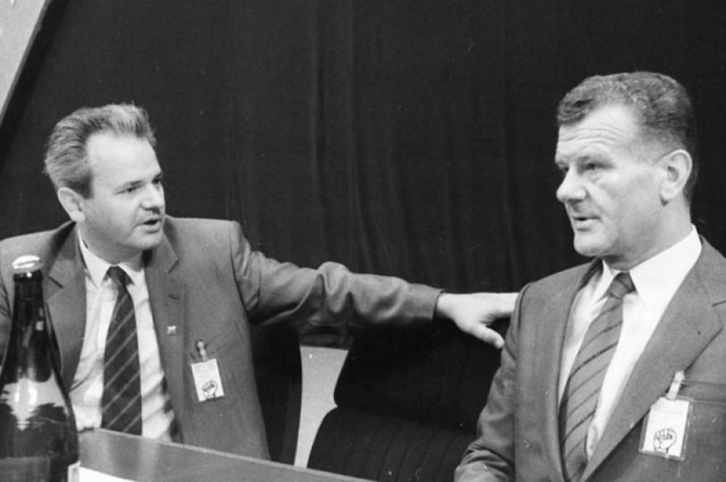 Slobodan Milošević i Ivan Stambolić