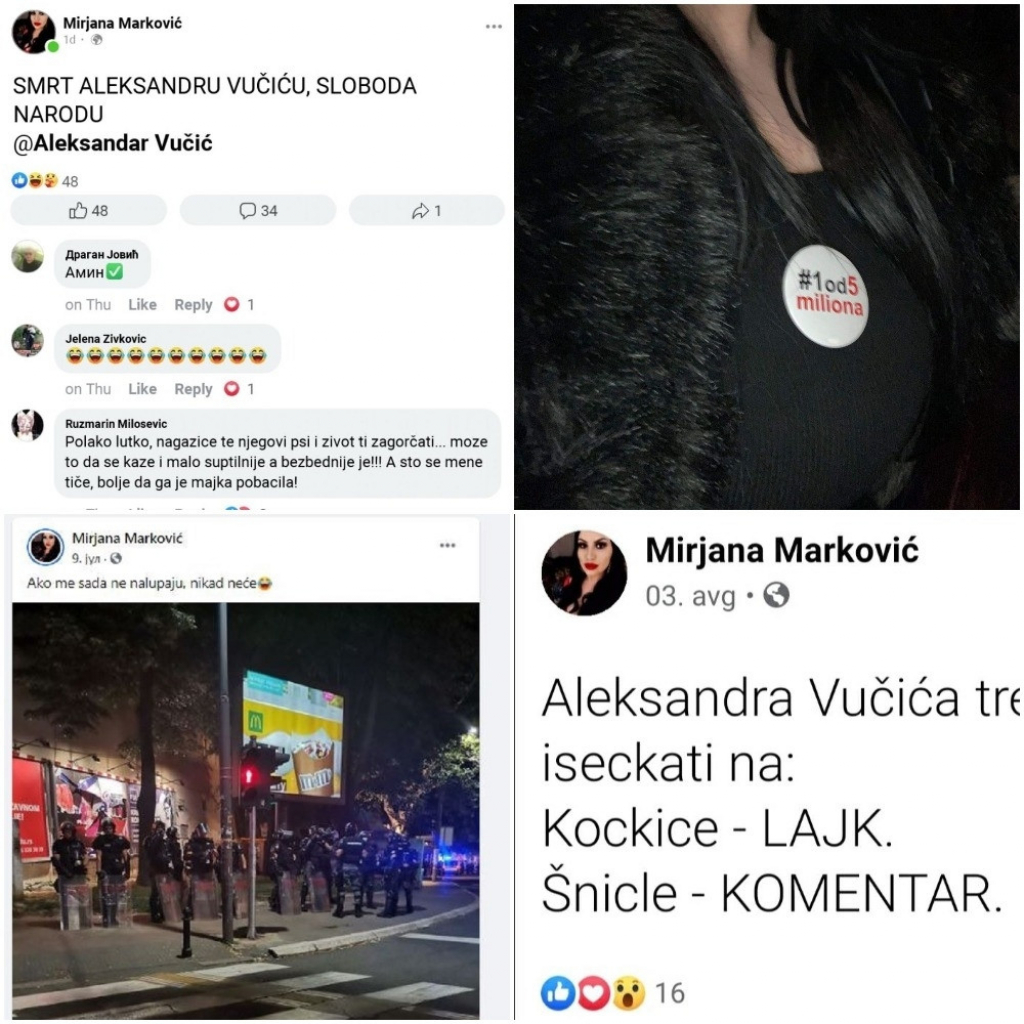 Pretnje smrću predsedniku Vučiću