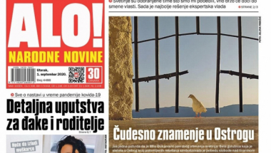 Naslovna strana za 1. septembar 2020. godine