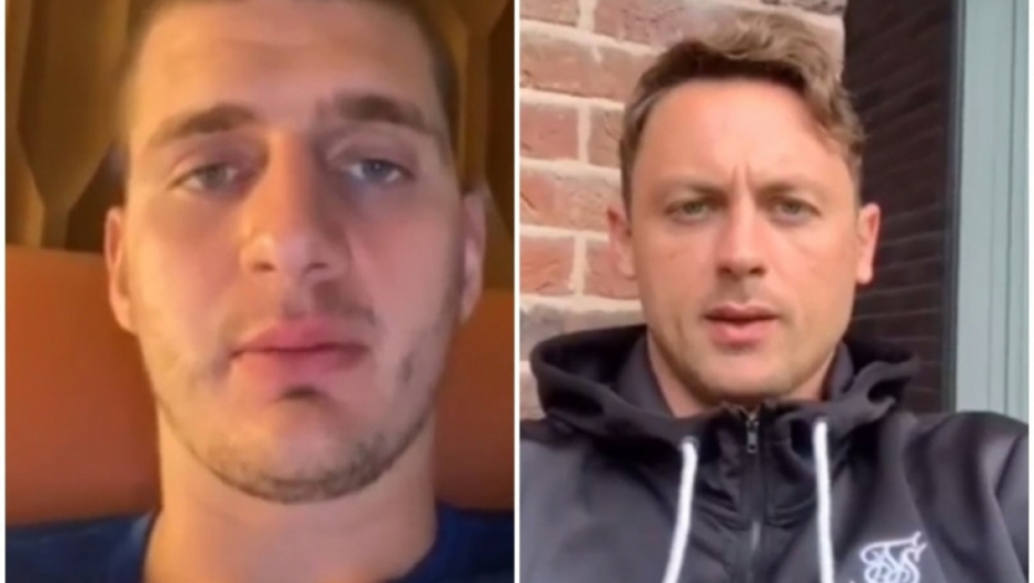 Nikola Jokić i Nemanja Matić 